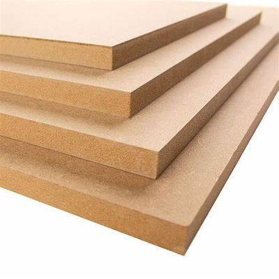 Dichtheid 680-830 kg/m3 Hardboard 18 mm Plain Mdf Raw Wood Fiberboard 1220*2440 mm
